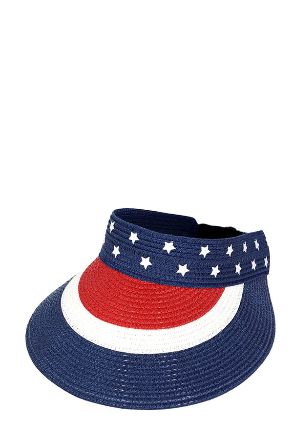 SPANGLED VISOR/MH0164 Red/White/Blue