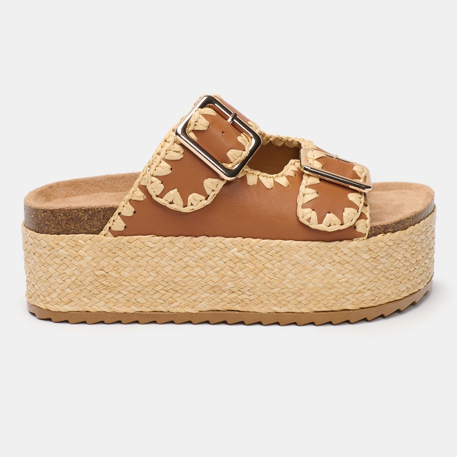 REVOLVE Tan Natural Raffia