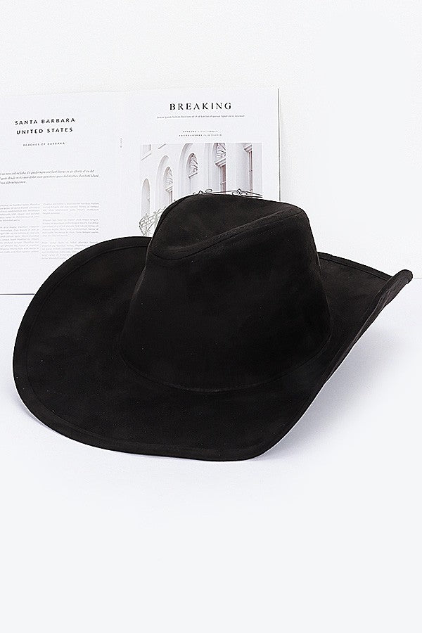 SADDLE UP COWBOY HAT Black Felt Cowboy Hat