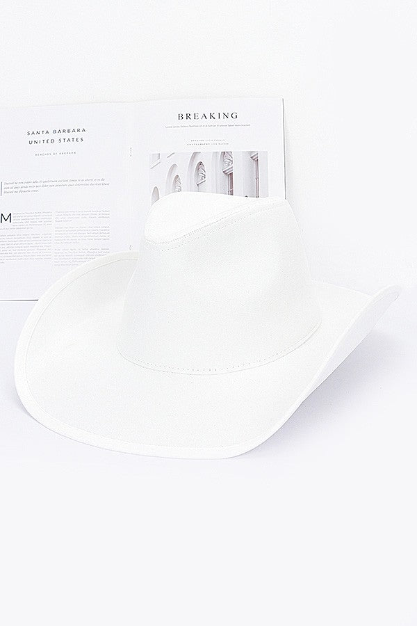 SADDLE UP COWBOY HAT White Felt Cowboy Hat