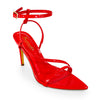 FOH-CHARLENE Red Faux Patent Leather Strappy Heel (Copy)