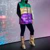 MARDI GRAS MADNESS PUFFER VEST Multi - ShoeNami