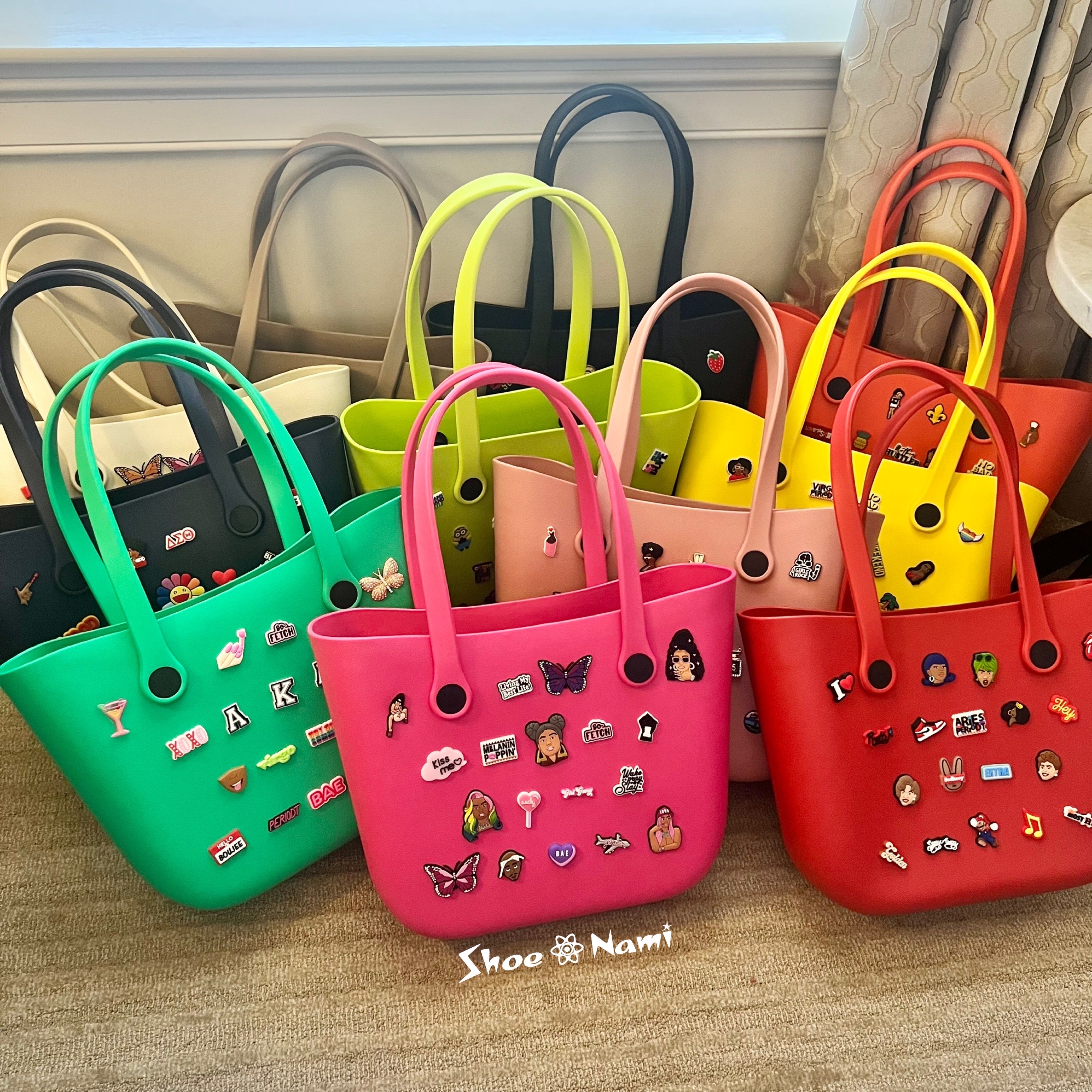 CHARMING BAG Red (charms sold separately) - ShoeNami