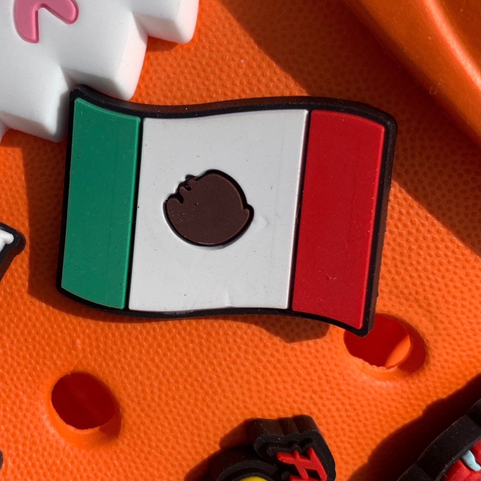 SHOE CHARMS - MEXICAN FLAG
